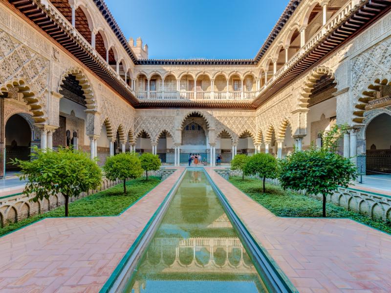 interior del Alcázar de Sevilla