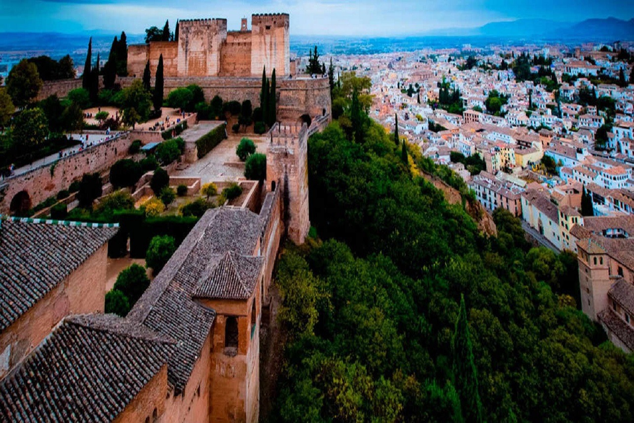 vista aérea de la Alhambra de Granada